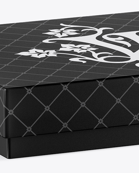 Matte Paper Box Mockup   Half Side View PSD #1