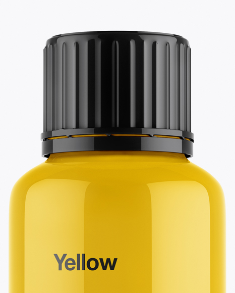 Glossy Plastic Bottle Mockup PSD #1