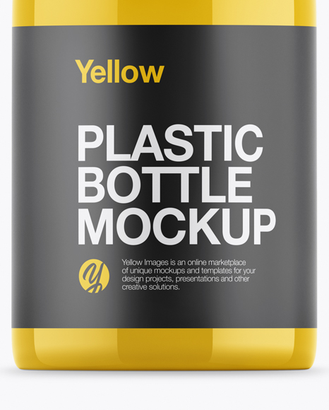 Download Glossy Plastic Bottle Label Psd Mockup Yellowimages