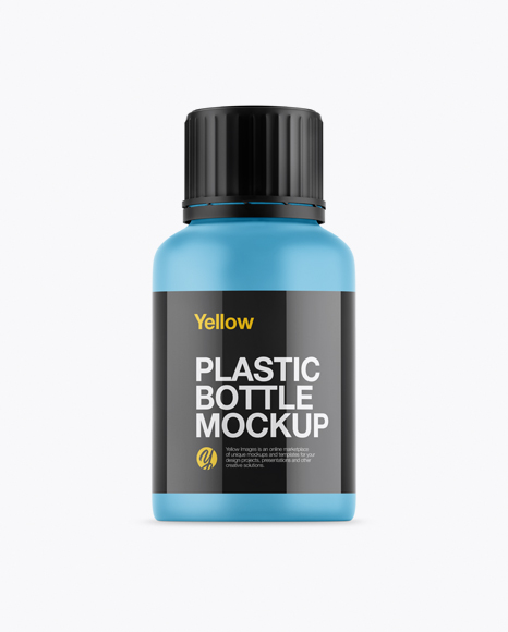 Matte Plastic Bottle Mockup PSD #2