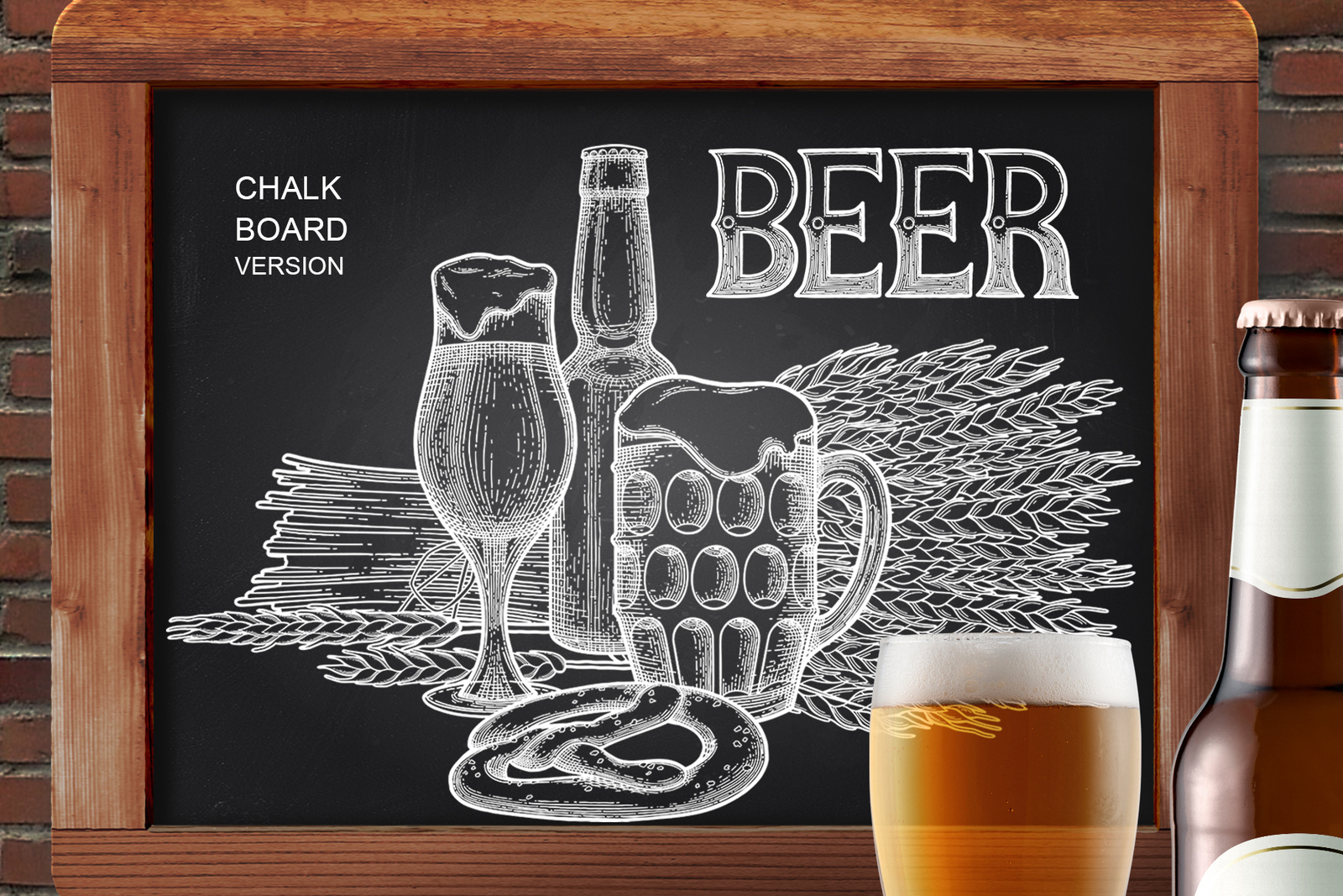 Graphic Beer collection on Yellow Images Creative Store