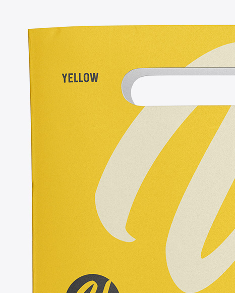 Paper Shopping Bag Mockup - Front View Paper Shopping Bag Mockup - Front View