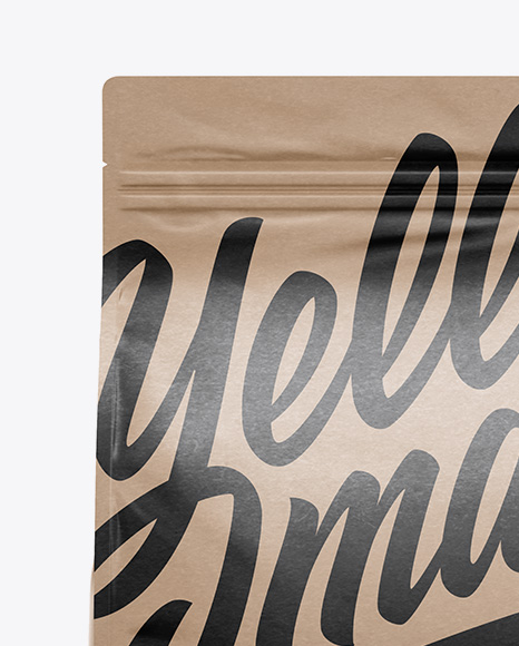 Kraft Paper Food Bag Mockup   Front View PSD #3