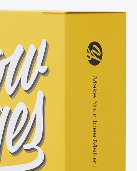 Paper Box Mockup   Half Side View PSD #2