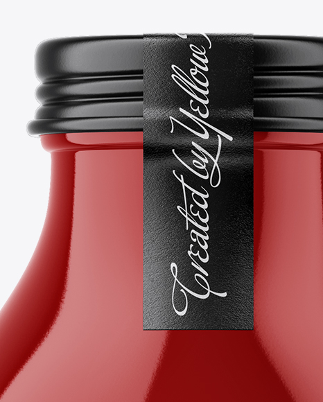Glossy Ceramic Bottle Mockup PSD #2