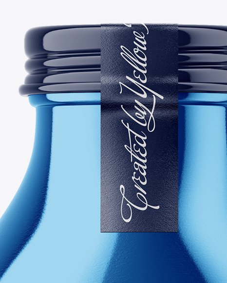 Metallic Bottle Mockup PSD #2