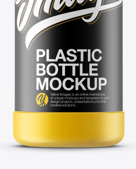 Matte Plastic Bottle Mockup PSD #1