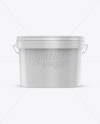 Download 3l Plastic Paint Bucket Mockup Front View Eye Level Shot In Bucket Pail Mockups On Yellow Images Object Mockups PSD Mockup Templates