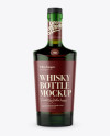 Download Green Glass Bottle W/ Whiskey Mockup - Front View in ... Yellowimages Mockups