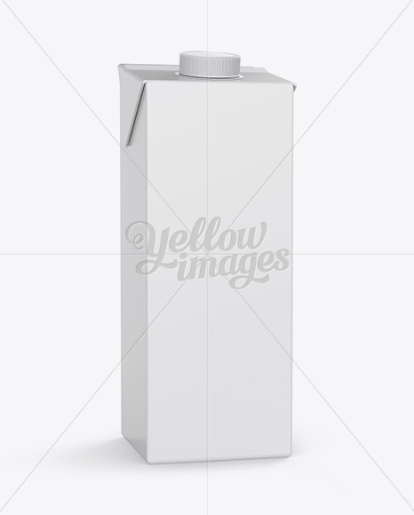 Download 1l Milk Carton Pack With Glass Mockup Halfside View In Box Mockups On Yellow Images Object Mockups Yellowimages Mockups