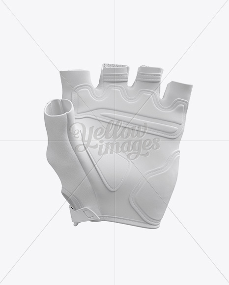 Cycling Glove Mockup Front View And Backside View In Apparel Mockups On Yellow Images Object Mockups