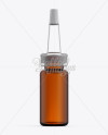 Download Amber Glass Cosmetic Bottle W/ Dropper Mockup in Bottle Mockups on Yellow Images Object Mockups