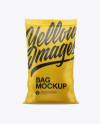 Download Polypropylene Bag Mockup Front View In Bag Sack Mockups On Yellow Images Object Mockups