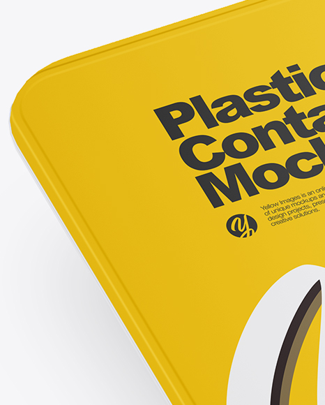 Plastic Container Mockup   Half Side View PSD #2