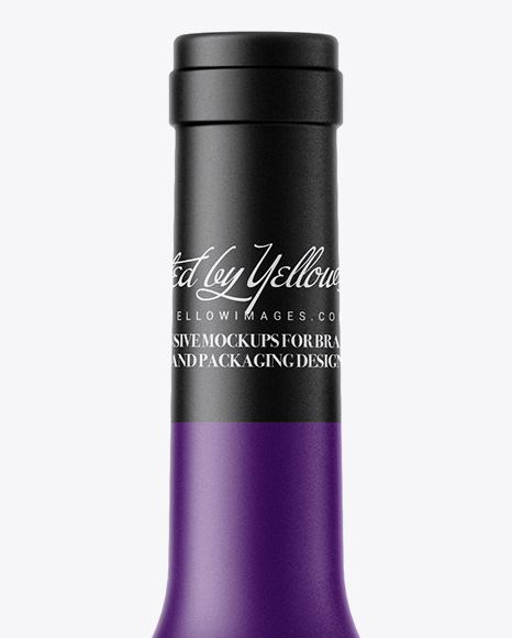 Matte Ceramic Bottle Mockup PSD #2