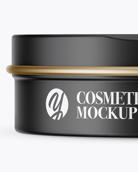 Matte Cosmetic Jar Mockup PSD #2