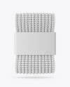 Download Knitted Scarf With Paper Label Mockup In Apparel Mockups On Yellow Images Object Mockups PSD Mockup Templates