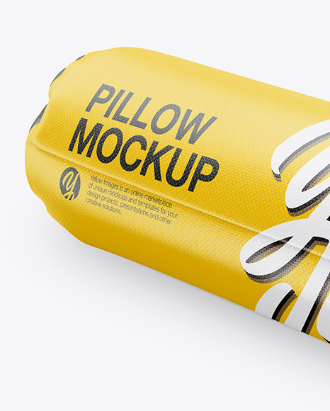 Glossy Tube Pillow Mockup   Half Side View PSD #2
