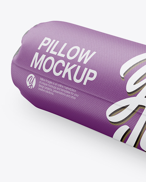 Matte Tube Pillow Mockup   Half Side View PSD #2