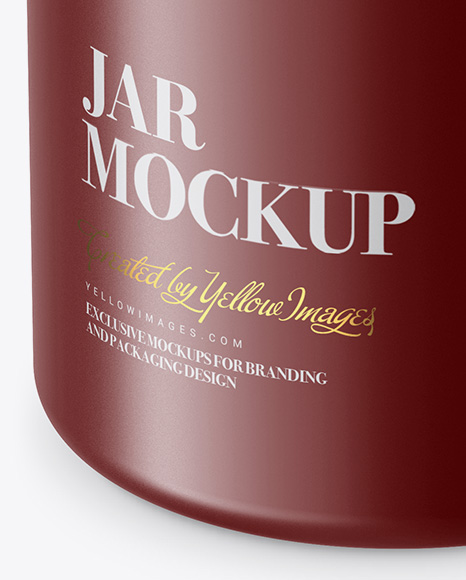 Download Matte Plastic Jar Mockup Front View High Angle Shot In Jar Mockups On Yellow Images Object Mockups PSD Mockup Templates