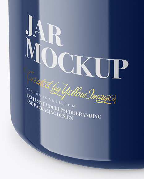 Download Glossy Plastic Jar Mockup Front View High Angle Shot In Jar Mockups On Yellow Images Object Mockups Yellowimages Mockups