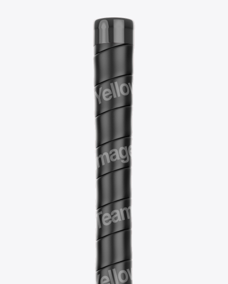 Matte Field Hockey Stick - Front & Back Views on Yellow Images Object