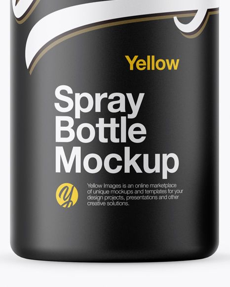 Opened Matte Spray Bottle With Transparent Сap Mockup Opened Matte Spray Bottle With Transparent Сap Mockup