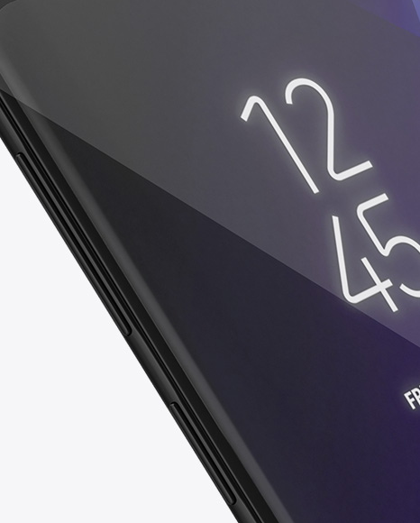 Samsung Galaxy S9 Mockup   Half Side View PSD #7