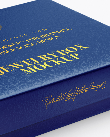 Download Textured Box With Label Mockup Half Side View High Angle Shot In Box Mockups On Yellow Images Object Mockups