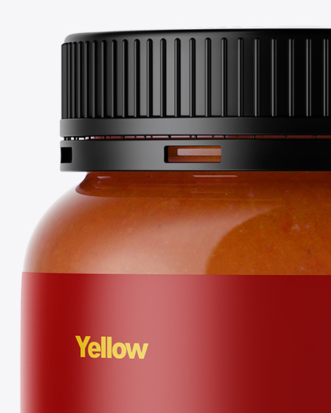 Chilli Sauce Jar Mockup - Free Download Images High Quality PNG, JPG