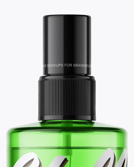 Download Green Spray Bottle Psd Mockup Yellowimages