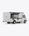 Food Truck Mockup - Back Half Side View