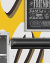Food Truck Mockup - Back Half Side View