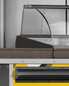 Food Truck Mockup - Back Half Side View