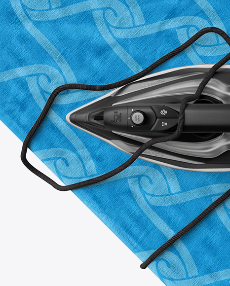 Ironing Board with Iron Mockup PSD #1