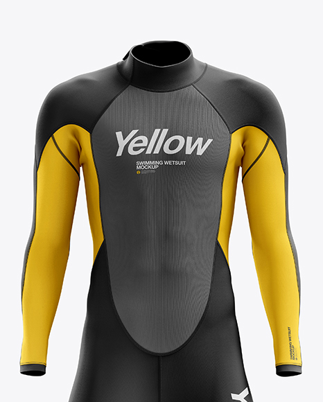 Men’s Full Wetsuit mockup (Front View)