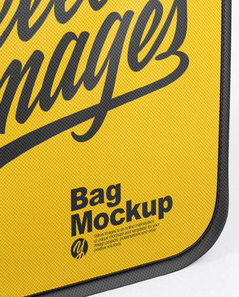 Download Bag Mockup Half Side View High Angle Shot In Apparel Mockups On Yellow Images Object Mockups