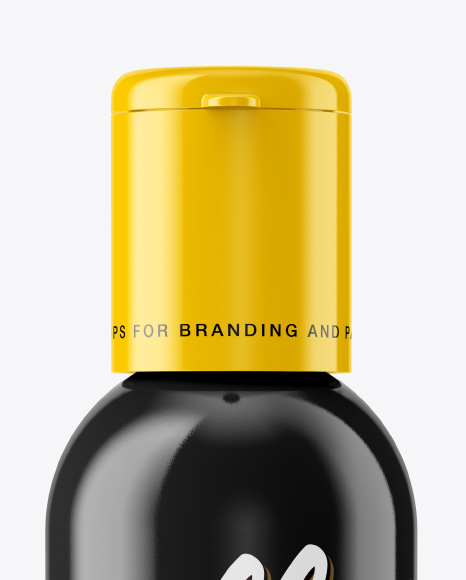 Glossy Bottle Mockup PSD #2
