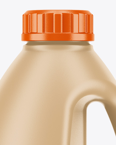 Matte Plastic Jug Mockup