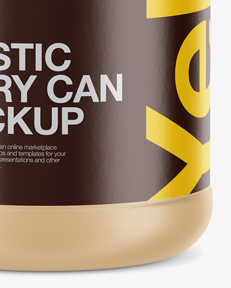 Matte Plastic Jug Mockup In Jug Scoop Mockups On Yellow Images Object Mockups