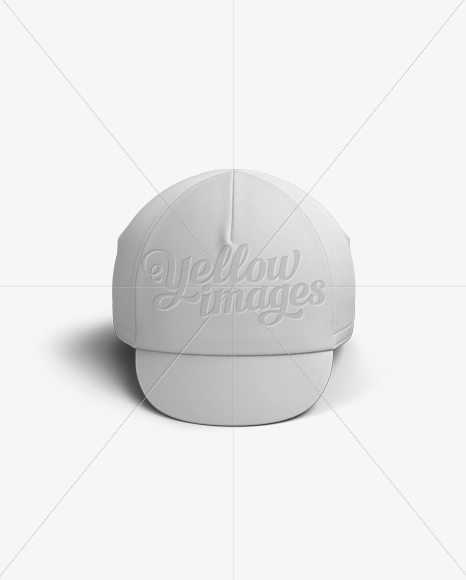 Download Cycling Cap Mockup Front View In Apparel Mockups On Yellow Images Object Mockups PSD Mockup Templates