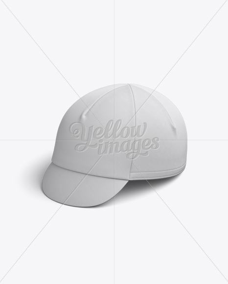 Cycling Cap Mockup Front View In Apparel Mockups On Yellow Images Object Mockups