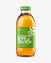 Download Apple Juice Glass Bottle Mockup in Bottle Mockups on Yellow Images Object Mockups