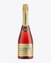 Red Champagne Bottle HQ Mockup - Front View - Free Download Images High