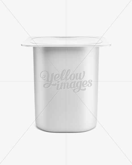 Download Yogurt Packaging Mockup In Pot Tub Mockups On Yellow Images Object Mockups Yellowimages Mockups