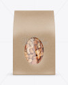 Download Kraft Stand-Up Pouch W/ Nuts Mockup - Front View in Pouch ...