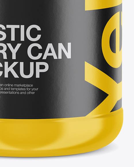 Download Glossy Plastic Jug Mockup In Jug Scoop Mockups On Yellow Images Object Mockups PSD Mockup Templates
