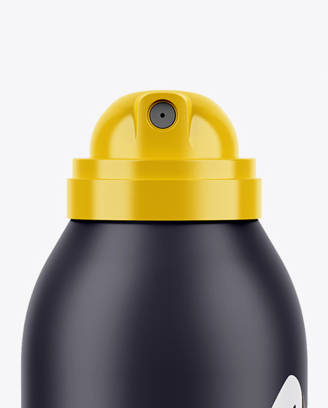 Matte Spray Bottle Mockup PSD #1