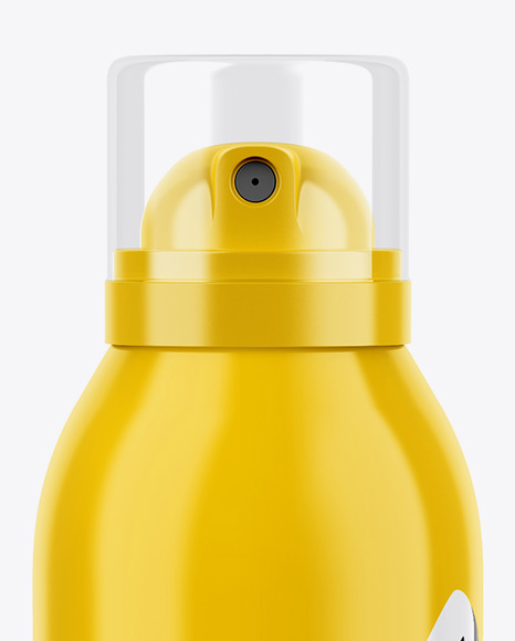Glossy Spray Bottle Mockup PSD #2