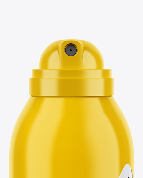 Glossy Spray Bottle Mockup PSD #1